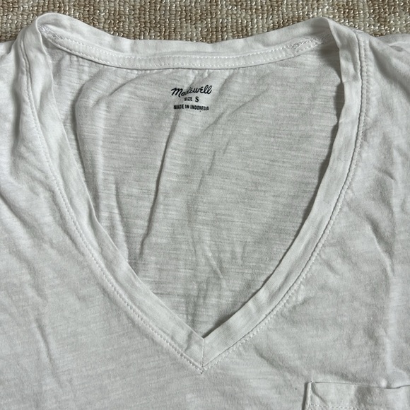 Madewell white whisper tee size small - Picture 2 of 2